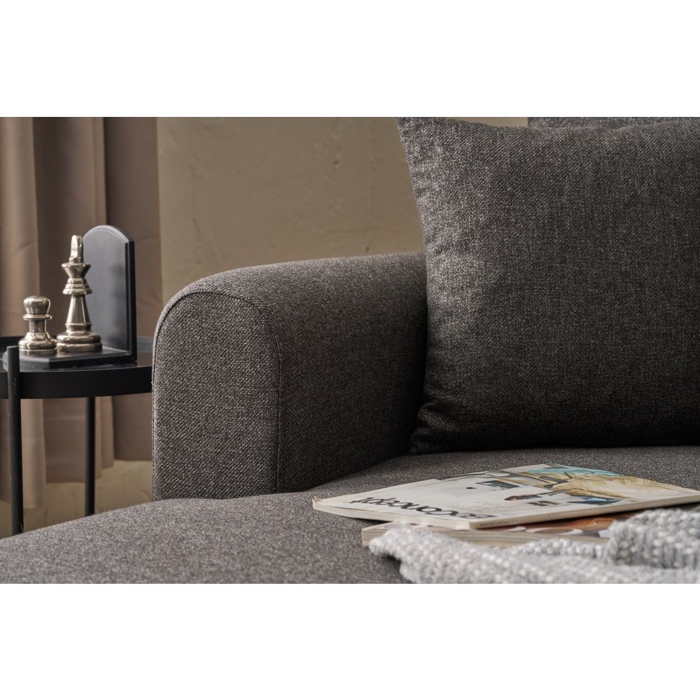 Mane Left - Antracitni Kutni Sofa-Krevet slika 3