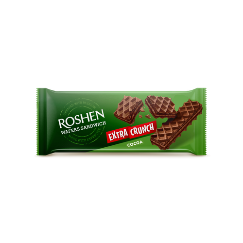 Roshen sandwich crunch vafli kakao 142g slika 1