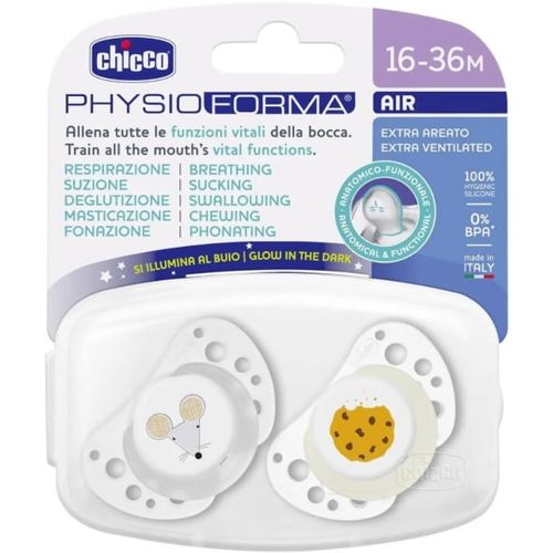 Chicco Duda varalica PhysioForma Air 16-36mj - Silikon, 2kom Siva slika 1