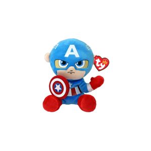 TY 44002 Plišana igračka Marvel Captain America 15cm