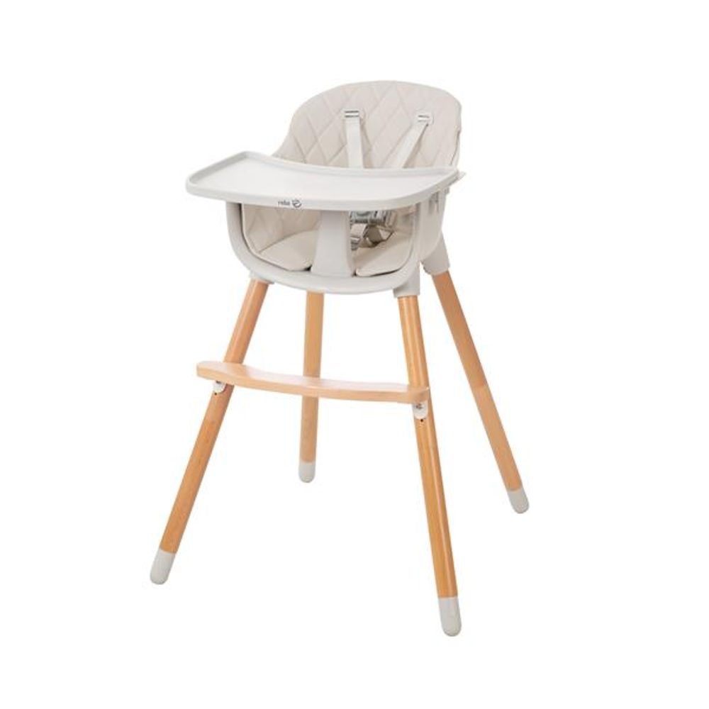 Roba Kids Hranilica za bebe StyleUp wood 2u1, Siva slika 1
