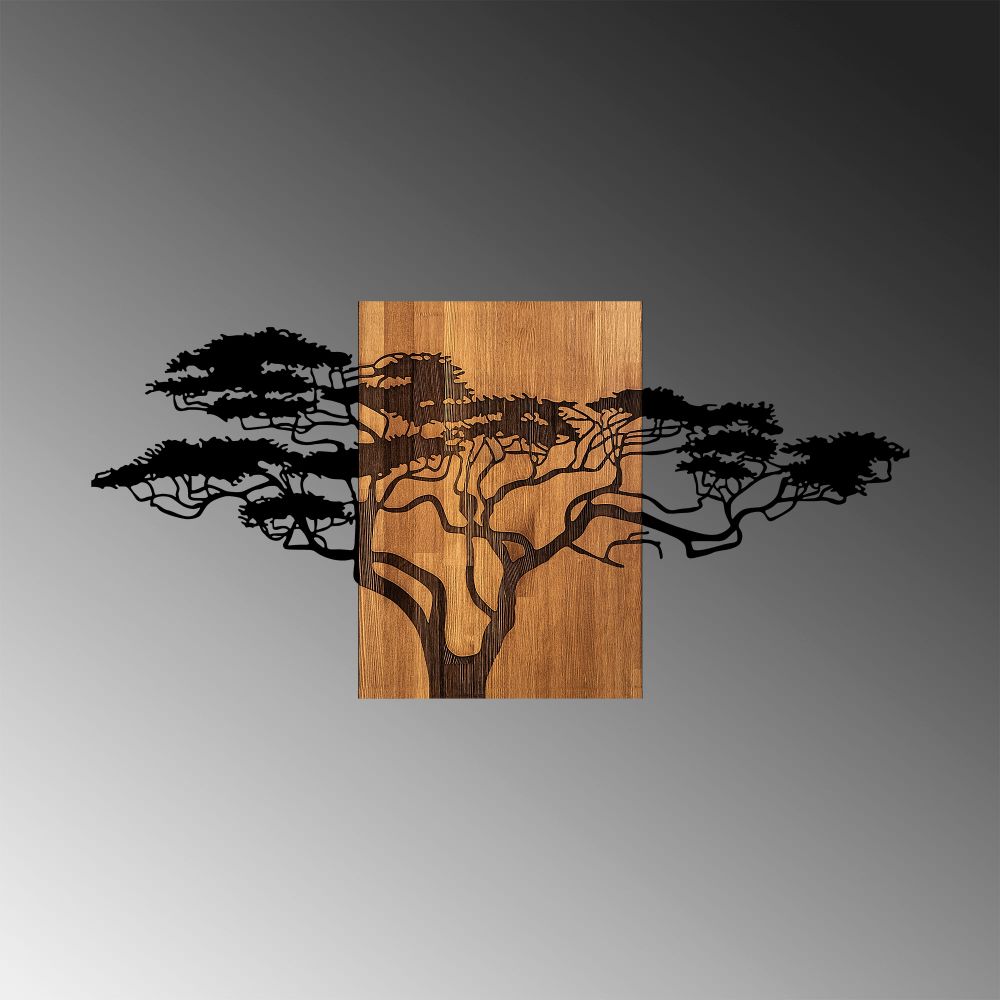 Dekorativni Zidni Ukras - Acacia Tree 329 u Boji Crnog Oraha slika 5