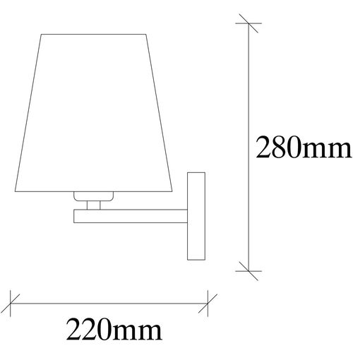 Profil - 4663 Black
Nickel
Cream Wall Lamp slika 3