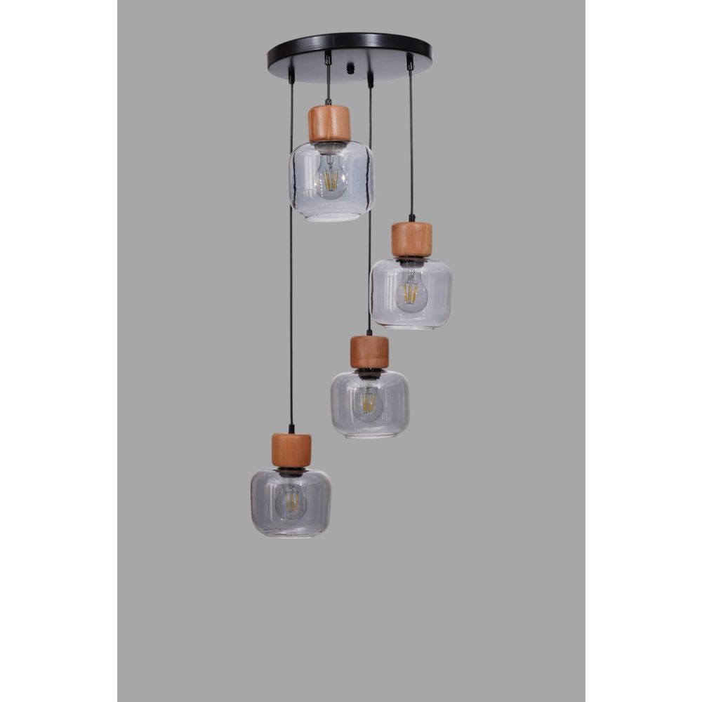 Opviq Luster 734, Siva, Hrast, Crna slika 3