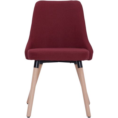 Blagovaonske stolice od tkanine 6 kom crvena boja vina slika 28