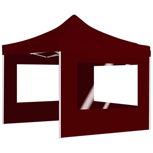 Profesionalni sklopivi šator za zabave 3 x 3 m crvena boja vina slika 28