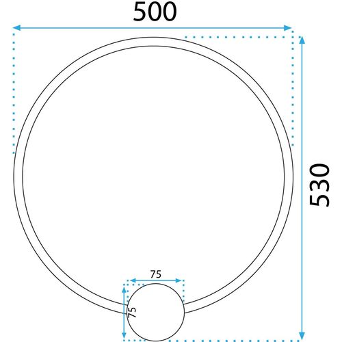 Zidni svijećnjak LED APP1391-CW OLD GOLD 50cm slika 10