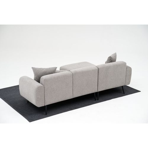 Ugaona Sofa 'Side Left' - Svetlo Siva slika 8