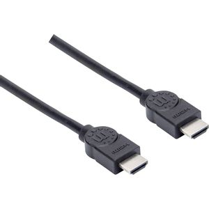 Manhattan HDMI priključni kabel HDMI A utikač, HDMI A utikač 1.50 m crna 355308  HDMI kabel