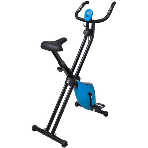 Magnetski bicikl za vježbanje s mjerenjem pulsa crno plavi slika 1