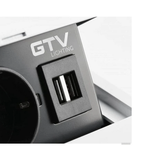 Ugradbena utičnica GTV AVARO 1x230V + 2xUSB-A slika 7