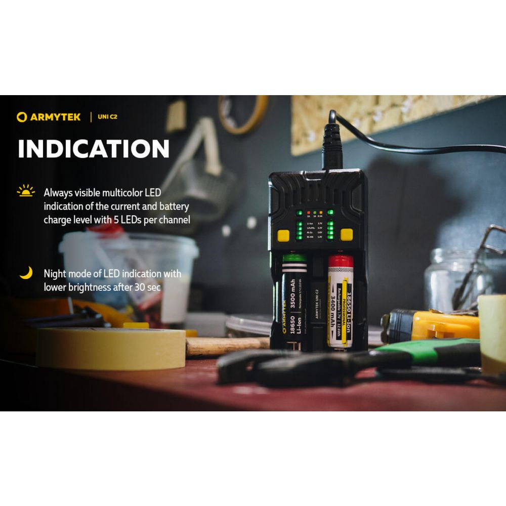 Armytek Univerzalni punjač za baterije Uni C2 slika 26