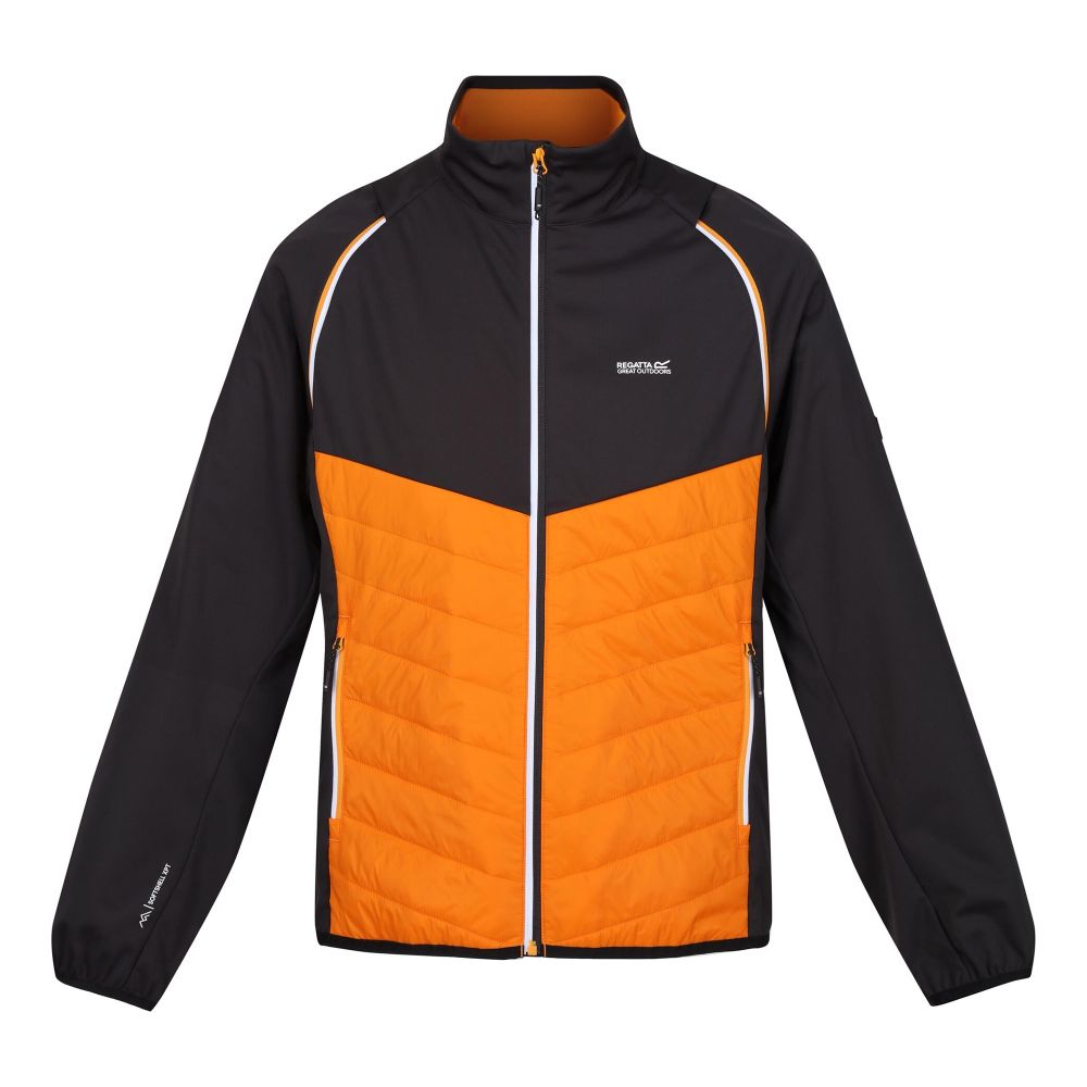 Regatta Muška jakna 2U1 Steren Hybrid Orange Pepper/Ash slika 1
