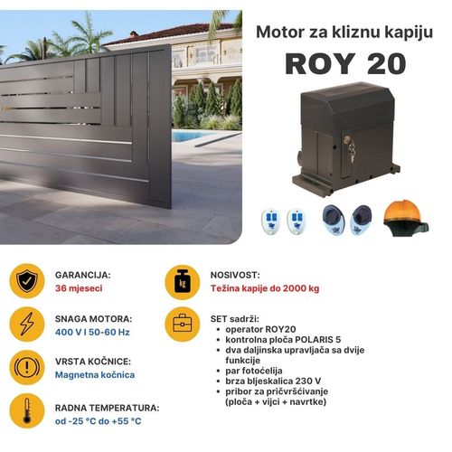 Bame Motor za kliznu kapiju ROY 20, 2000 kg slika 2