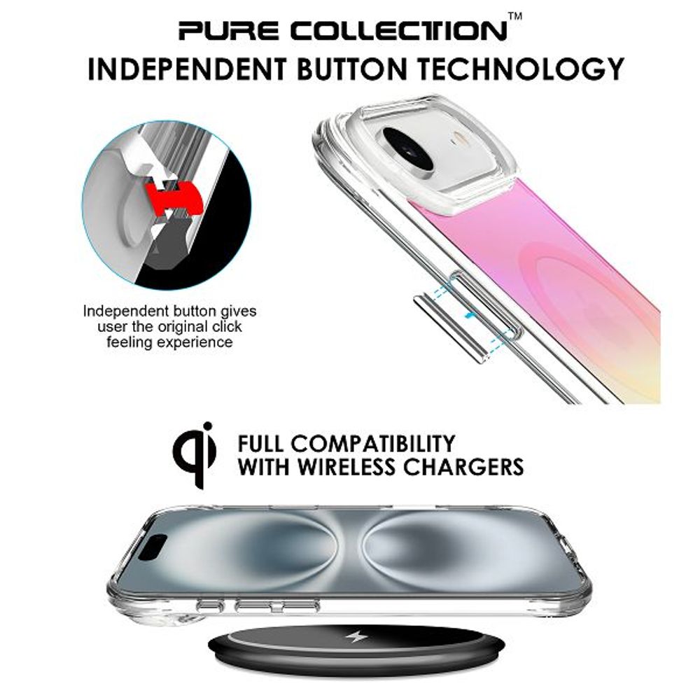 MM TPU IPHONE AIR - DROP-PROOF PURE SPLENDOUR MAGSAFE pink slika 4