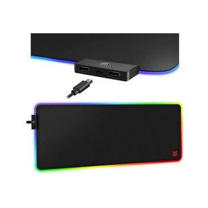 RGB gaming podloga Defender Black XXL hub light