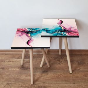 Nesting stolovi 2Shp102 - (2 komada) - boje: višebojni