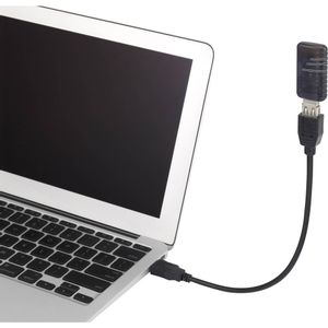 Renkforce USB kabel USB 2.0 USB-A utikač, USB-A utičnica 0.16 m crna fleksibilni kabel s dugim vratom, pozlaćeni kontakti RF-3999453