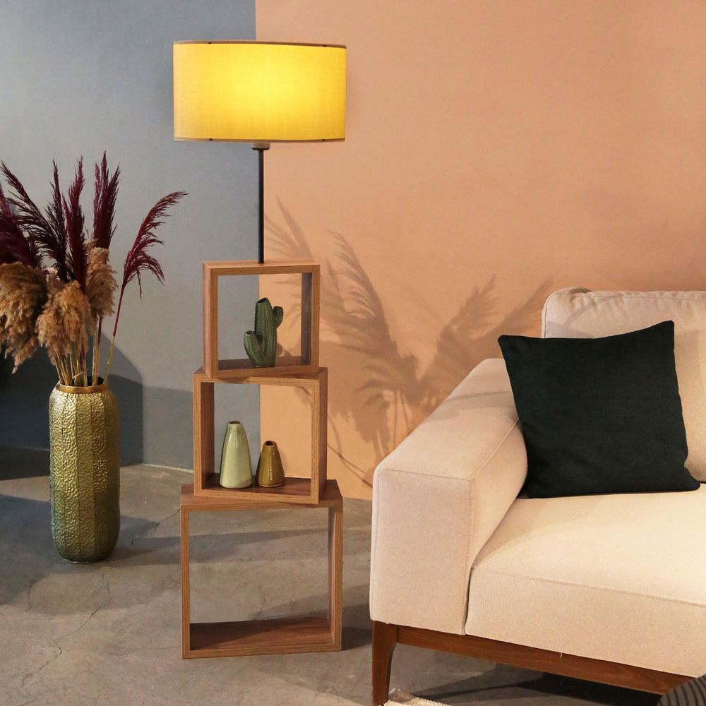 Podna Lampa AYD-2904 - Bež Drvo slika 1
