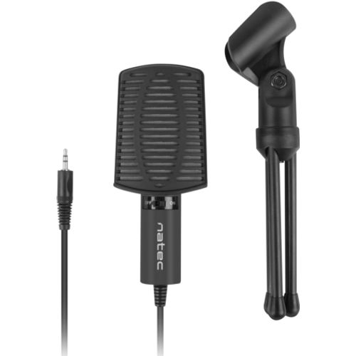 Natec NMI-1236 ASP, Condenser Microphone w/Tripod, 3.5mm Connector, Black slika 2