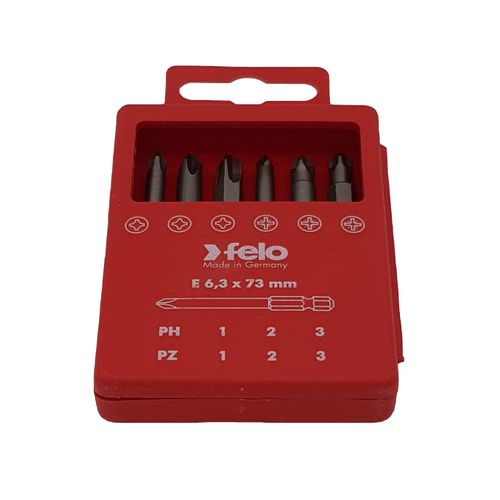 Set bitova Felo Industrial Bit-box Profi 73 mm PH/PZ 03291716 6 kom slika 5