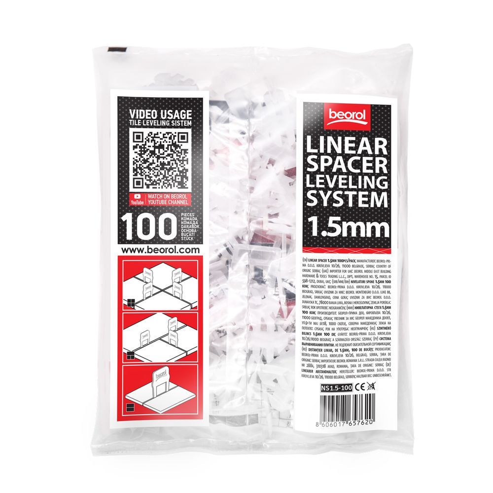 Nivelatori spone 1.5mm 100 kom slika 7