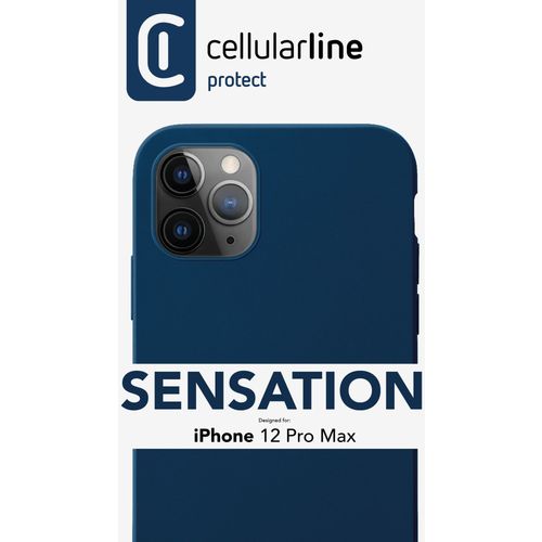 Cellularline Sensation silikonska maskica za iPhone 12 Pro Max plava slika 3