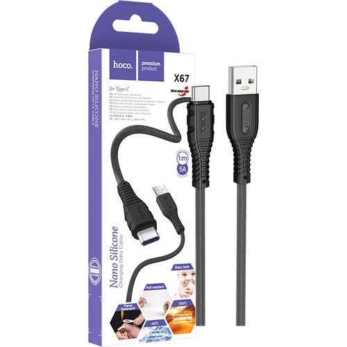 Hoco USB kabel za smartphone, X67 5A, USB type C, 1.0 met., 5 A - X67 5A Nano slika 1