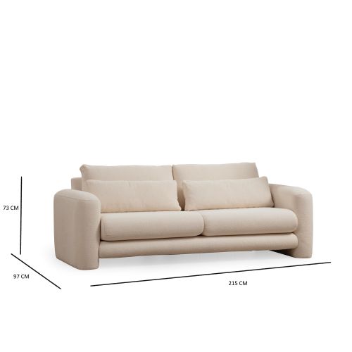 Atelier Del Sofa Trosjed, Lily Cream - 3 slika 7