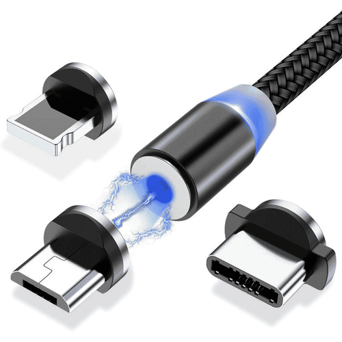 Magnetski kabel 3u1 USB / mikro USB / USB tip C / Lightning slika 1