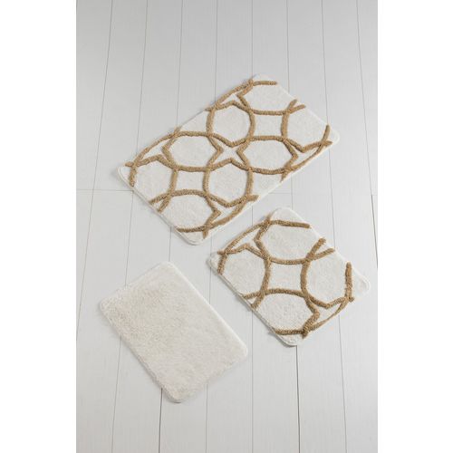 Bonne - Gold Multicolor Bathmat Set (3 Pieces) slika 2