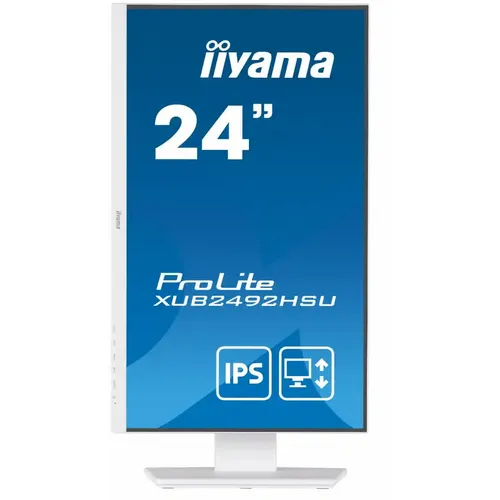 Iiyama XUB2492HSU-W5 Monitor 24" 1920x1080/Full HD IPS/75Hz/4ms/HDMI/VGA/DP/USB/Zvučnici/beli slika 2