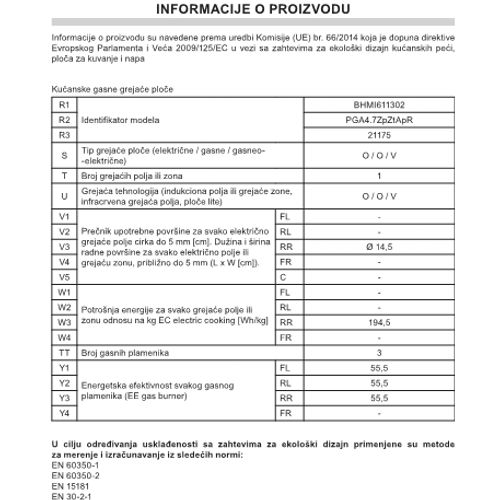 Hansa BHMI611302, kombinirana ploča za kuhanje slika 2