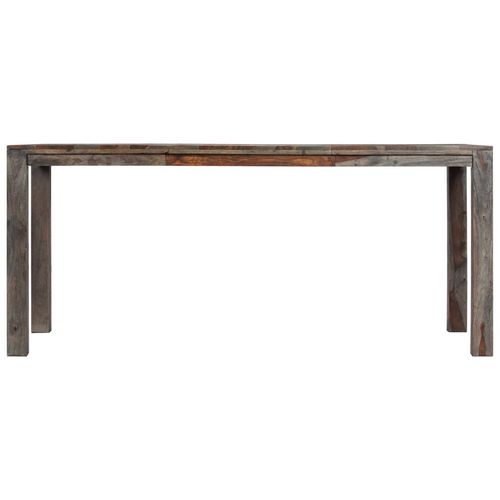Blagovaonski stol sivi 180 x 90 x 76 cm od masivnog drva šišama slika 19