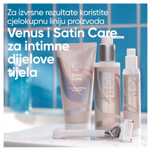 Gillette Venus Satin Care 2u1 gel za čišćenje i brijanje, 190 ml slika 4