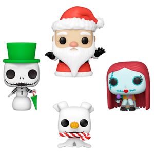 Pocket POP Set: 4 Figurice Disney Noćna Mora Prije Božića - Ekskluzivno Blagdansko Izdanje