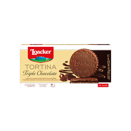 Loacker Tortina Triple Chocolate vafli 6x21g slika 1