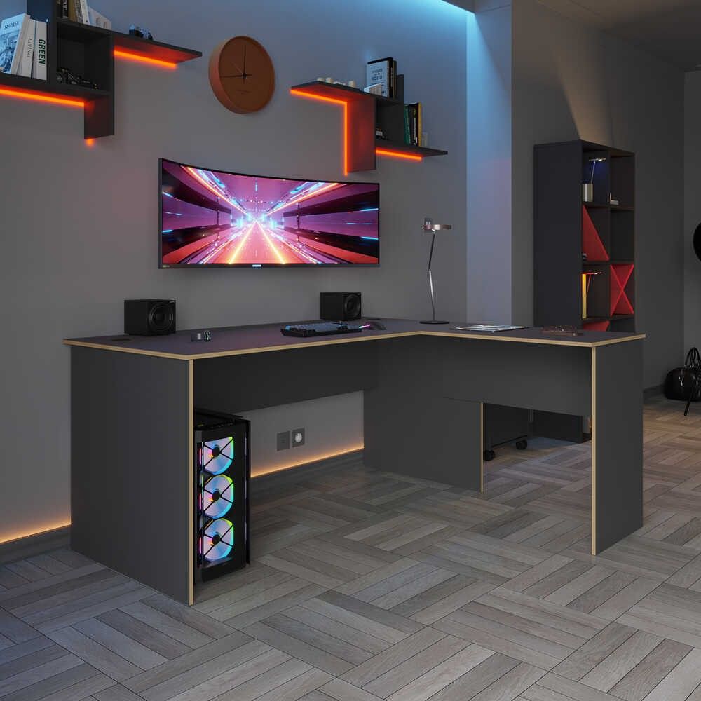 Rms-320-Ax-1 Antracitni Hrast Radni Sto slika 6