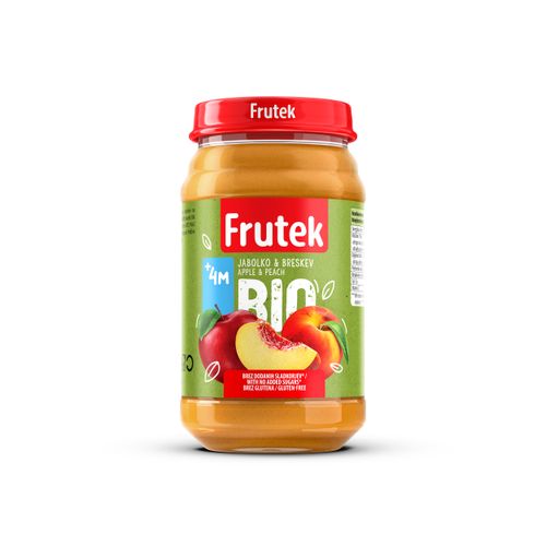 Frutek bio kašica jabuka breskva 190g slika 1