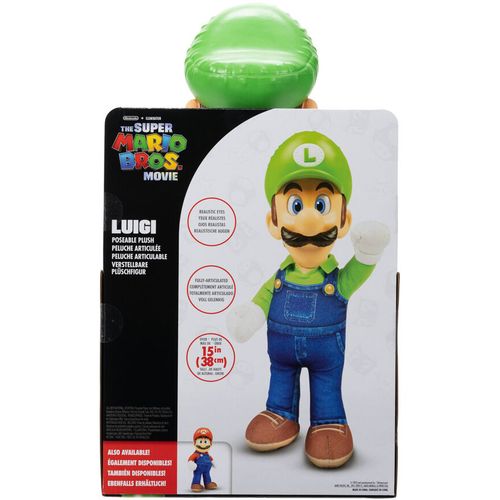 Super Mario Bros The Movie Luigi plush toy 30cm slika 8