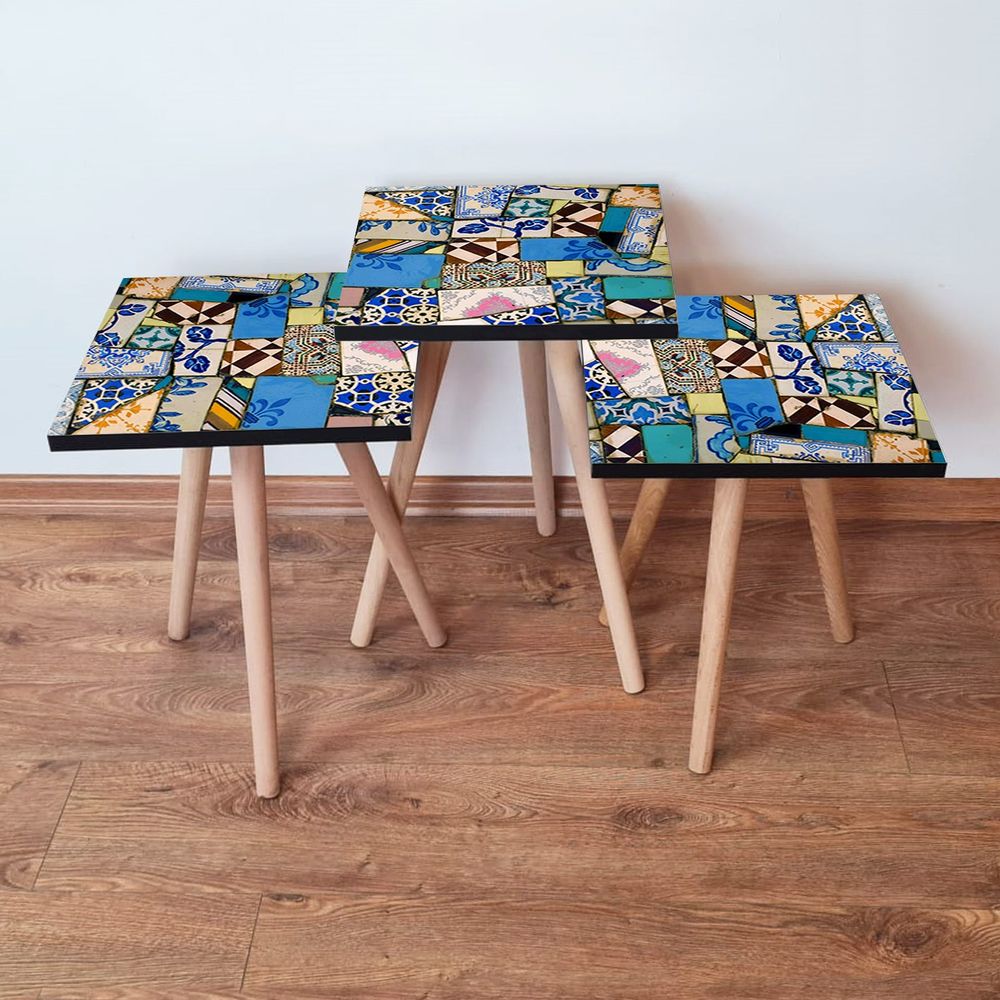 Nesting Table 3Shp25 - Višenamjenski Set Stolova (3 Komada) slika 1