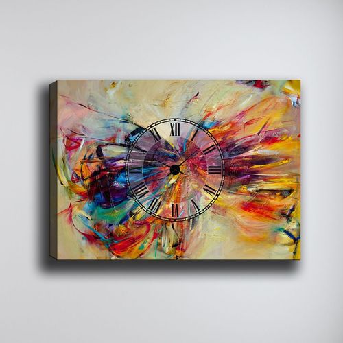 ST733065_70100 Multicolor Decorative Wall Clock slika 2