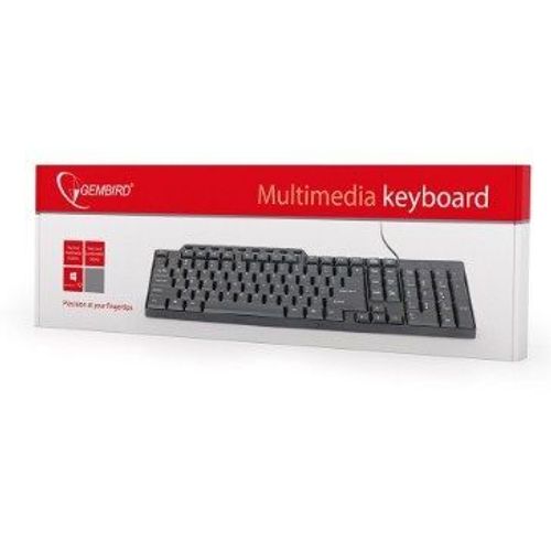 KB-UM-104 Gembird Multimedijalna tastatura US layout black USB slika 2