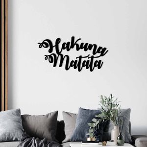 Wallity Metalna zidna dekoracija Hakuna Matata