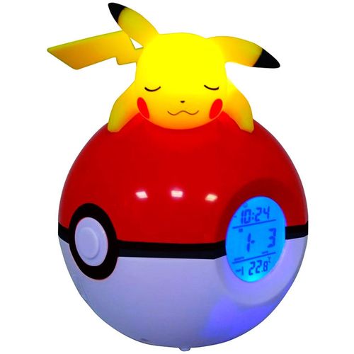 Pokemon Pikachu Pokeball svjetiljka alarm clock slika 5