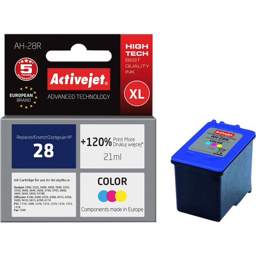 Activejet Tinta za printer - HP 28 C8728A; AH-28R slika 1