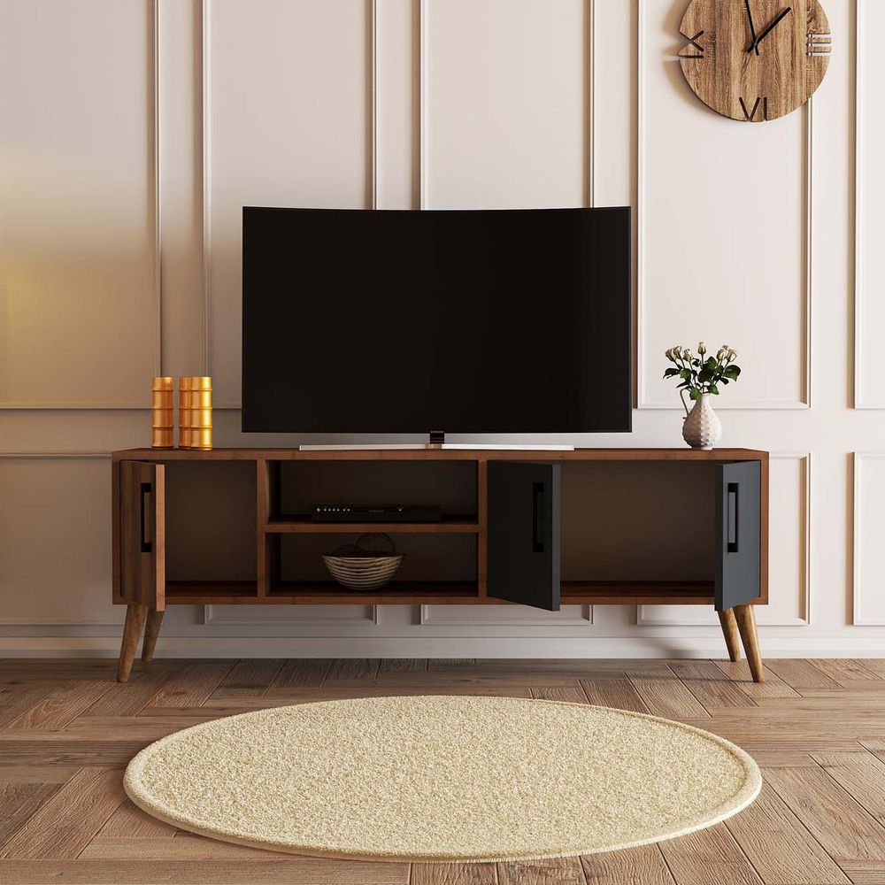 TV stalak Exxen - 1580, nijansa orah / antracit slika 3