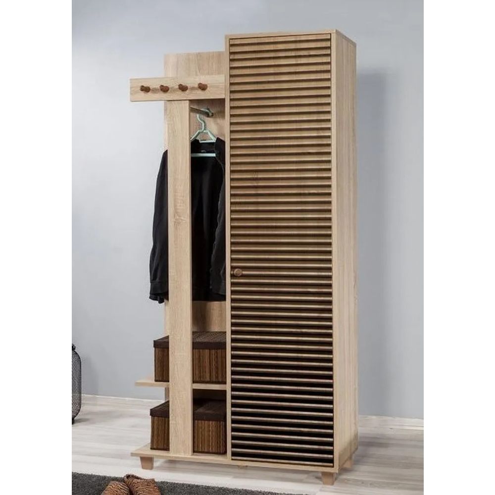 Hall Stand Garmanto 90 - 220, boja / nijanse sonoma hrasta slika 1