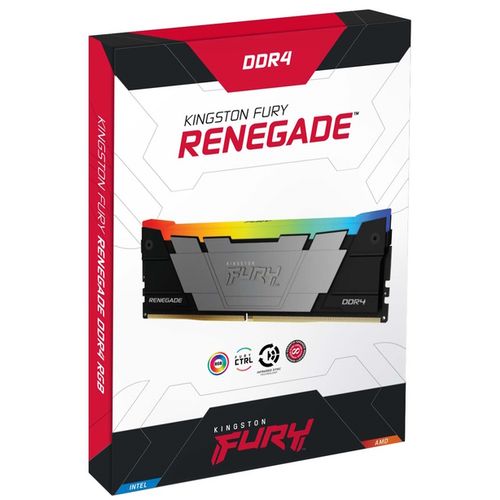 Kingston DIMM DDR4 16GB (2x8GB kit) 4600MT/s KF446C19RB2AK2/16 Fury Renegade RGB Black XMP slika 2