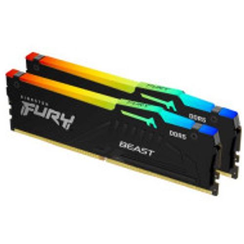 Memorija KINGSTON Fury Beast KF560C40BBAK2-64 64GB (2x32GB) DIMM DDR5 6000MHz crna slika 1